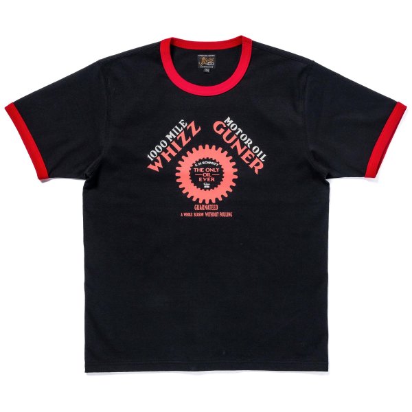 画像1: JOE McCOY TEE / WHIZZ GUNNER MC25016 BLACKx RED (1)